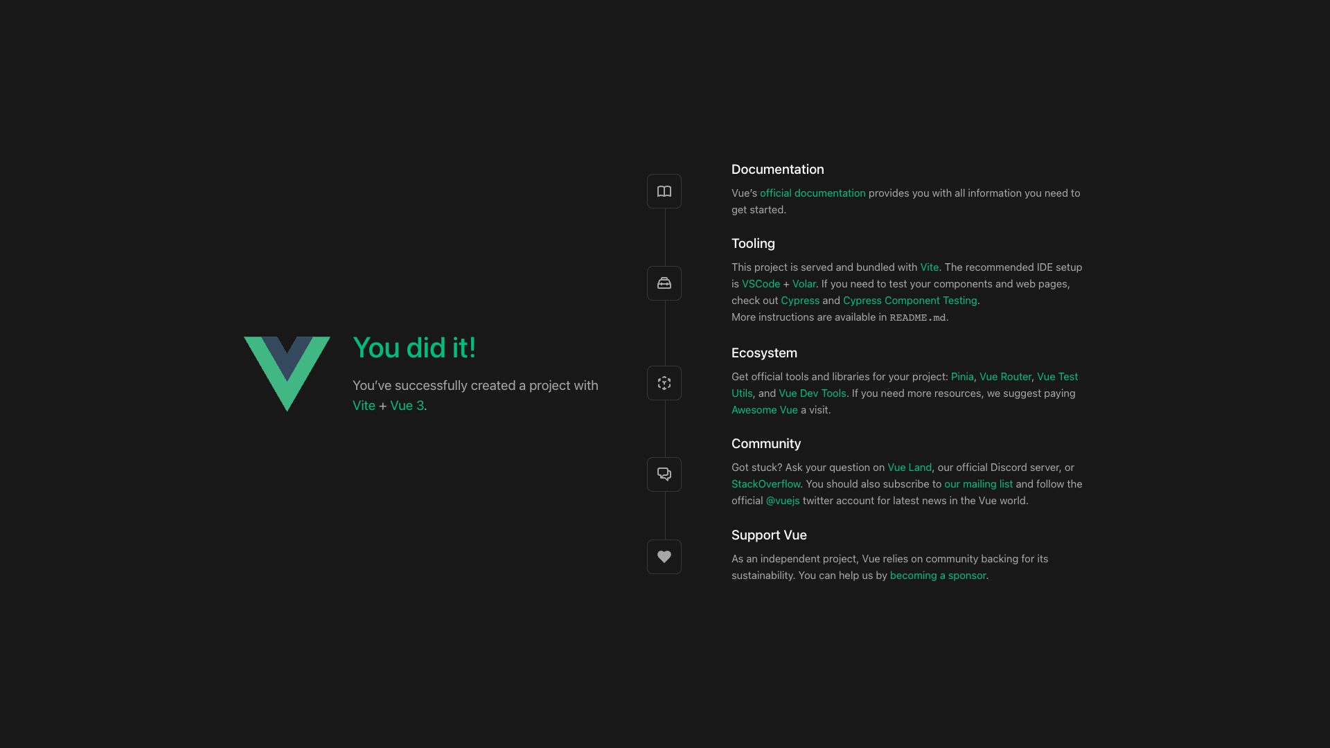 Vue App default HTML page Vue App default HTML page